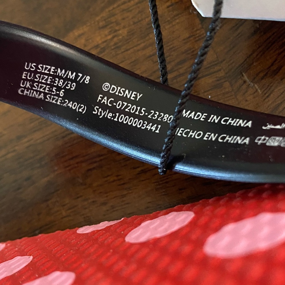Disney Store Minnie Mouse Polka Dot Sandals - Picture 7 of 7